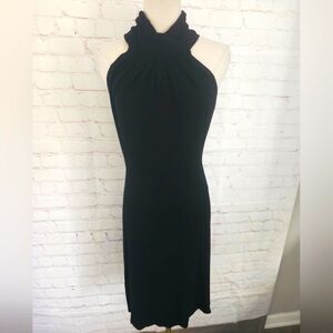 IISLI Keyhole Back Halter Dress | Black | Size P - Small  | EUC